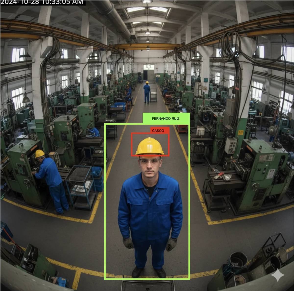 Control de asistencia y material de seguridad o higiene